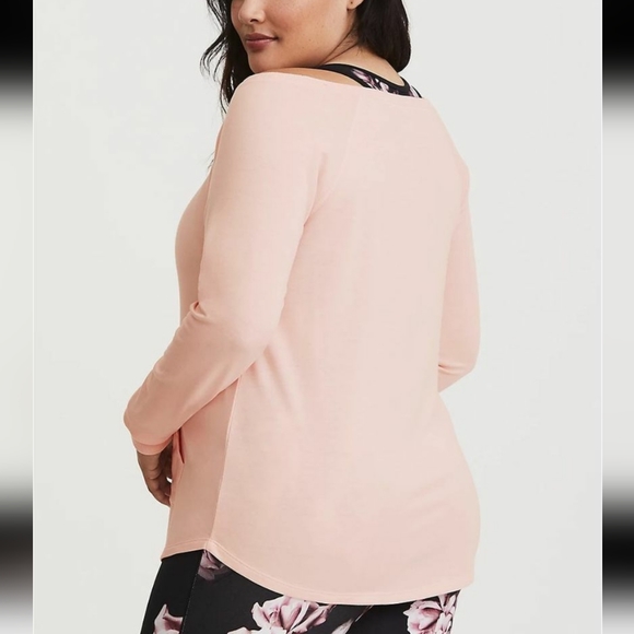 Torrid Size 0 Workout Active Pink active sweatshirt women's - Picture 2 of 3